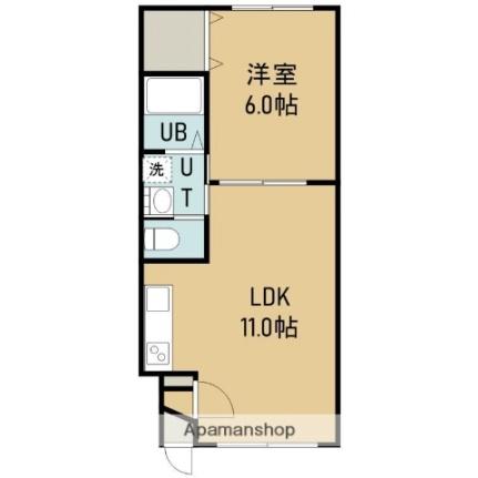 ピュアパレス七重浜 206｜北海道北斗市七重浜１丁目(賃貸マンション1LDK・2階・37.80㎡)の写真 その2