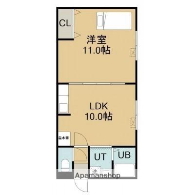 トクトラストII 211 ｜ 北海道函館市富岡町３丁目（賃貸マンション1LDK・2階・45.40㎡） その2