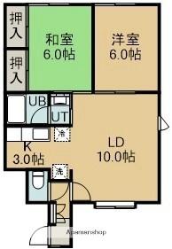 ハイツラディッシュ 102｜北海道函館市亀田本町(賃貸アパート2LDK・1階・57.67㎡)の写真 その2