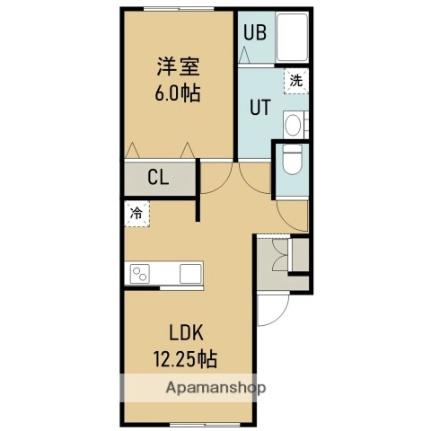 Ｐｒｉｎｃｅ　Ｋ．ＲII 101 ｜ 北海道函館市深堀町（賃貸アパート1LDK・1階・39.33㎡） その2