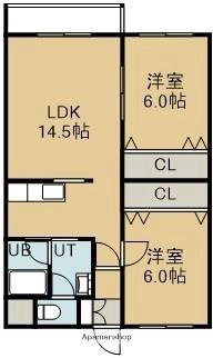 ＡＶＡＮＴ　ＧＡＲＤＥIII（アヴァンギャルドスリー） 210｜北海道亀田郡七飯町本町３丁目(賃貸マンション2LDK・2階・56.70㎡)の写真 その2