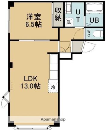 シャルル大手町 301｜北海道函館市大手町(賃貸マンション1LDK・3階・42.90㎡)の写真 その2