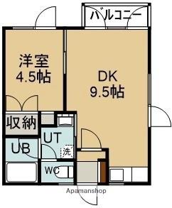 ヴィレッジ・ヒル 102｜北海道函館市美原４丁目(賃貸アパート1LDK・1階・32.29㎡)の写真 その2