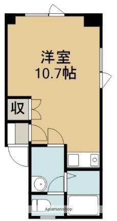 メゾンドフラッシュ五稜郭 102 ｜ 北海道函館市五稜郭町（賃貸マンション1R・1階・24.76㎡） その2