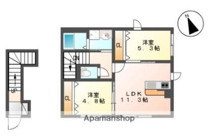 コンフォルト 202｜北海道函館市桔梗１丁目(賃貸アパート2LDK・2階・58.19㎡)の写真 その2