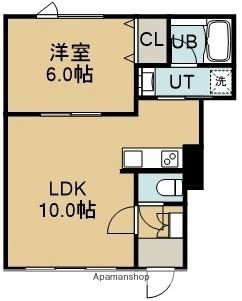 グランコスモ本町 101｜北海道函館市本町(賃貸アパート1LDK・1階・42.91㎡)の写真 その2