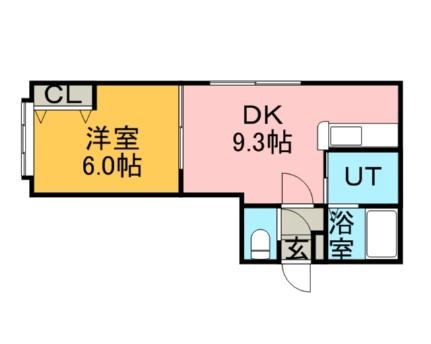 ティアラ澄川第II 201｜北海道札幌市南区澄川四条２丁目(賃貸アパート1LDK・3階・32.13㎡)の写真 その2