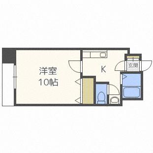 ベル・フォーレスト学園前 306｜北海道札幌市豊平区豊平四条３丁目(賃貸マンション1K・3階・30.78㎡)の写真 その2