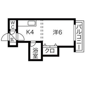 グリーンホームズ 406｜北海道札幌市豊平区平岸四条１３丁目(賃貸マンション1DK・4階・24.72㎡)の写真 その2