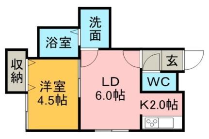 ルチェーレ 201｜北海道札幌市豊平区西岡四条１丁目(賃貸アパート1LDK・2階・29.60㎡)の写真 その2