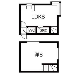 ＡＭＳ水車町 108｜北海道札幌市豊平区水車町７丁目(賃貸アパート1LDK・2階・31.35㎡)の写真 その2