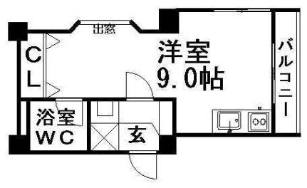 中島公園マンション 501｜北海道札幌市中央区南十一条西１丁目(賃貸マンション1R・5階・21.45㎡)の写真 その2