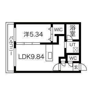 仮）ＧＲＡＮー平岸4ー4　ＭＳ 301｜北海道札幌市豊平区平岸四条４丁目(賃貸マンション1LDK・3階・36.01㎡)の写真 その2