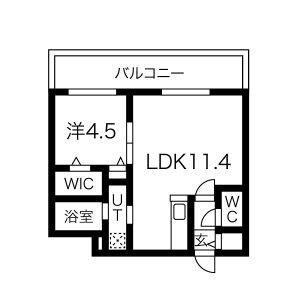 リベルタ澄川 406｜北海道札幌市南区澄川二条４丁目(賃貸マンション1LDK・4階・36.62㎡)の写真 その2