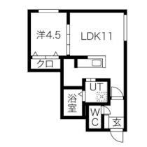 Ｍフラット 403 ｜ 北海道札幌市豊平区月寒西一条６丁目（賃貸マンション1LDK・4階・35.70㎡） その2