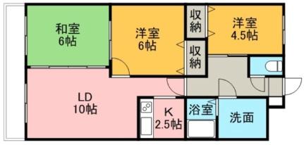 ロイヤルレインボー平岸　Ｂ棟 802｜北海道札幌市豊平区平岸六条１７丁目(賃貸マンション3LDK・8階・61.38㎡)の写真 その2