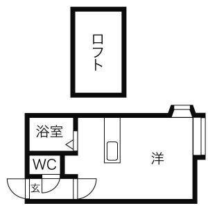 プライムハウス 202｜北海道札幌市豊平区月寒東一条１丁目(賃貸アパート1R・3階・27.88㎡)の写真 その2