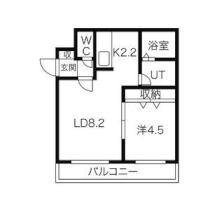 グラスマーレＶ 205 ｜ 北海道札幌市豊平区福住一条１丁目（賃貸マンション1LDK・2階・33.56㎡） その2