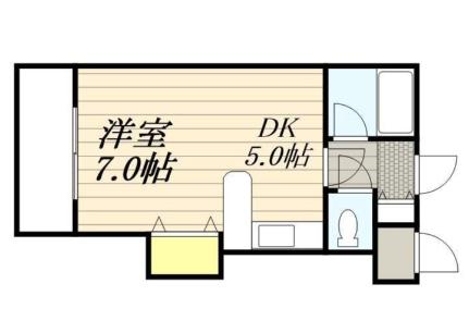 ハイフィールド89 103｜北海道札幌市白石区南郷通１丁目南(賃貸マンション1DK・1階・30.00㎡)の写真 その2