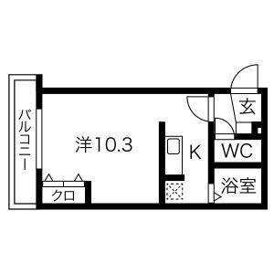 シャイニングドリーム南平岸 403｜北海道札幌市豊平区平岸四条１５丁目(賃貸マンション1K・4階・25.20㎡)の写真 その2