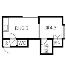 マスターズ18 102 ｜ 北海道札幌市白石区栄通１８丁目（賃貸アパート1DK・2階・23.96㎡） その2