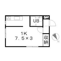 ツインボックスXII 206 ｜ 北海道札幌市豊平区月寒東五条７丁目（賃貸アパート1K・3階・23.80㎡） その2