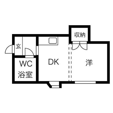 ローヤルハイツ栄通 201｜北海道札幌市白石区栄通１丁目(賃貸マンション1DK・2階・22.35㎡)の写真 その2