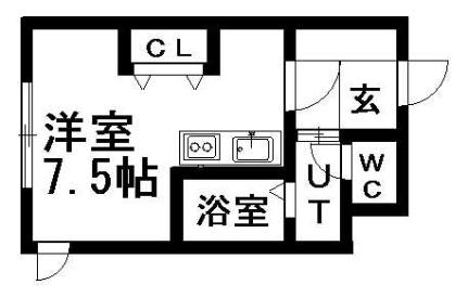 ソシアルトミイＲＣＮＯ．10 103｜北海道札幌市白石区北郷一条５丁目(賃貸マンション1R・2階・19.90㎡)の写真 その2