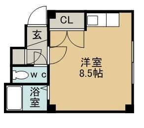 スーブニール42 301｜北海道札幌市厚別区厚別南２丁目(賃貸マンション1R・3階・20.42㎡)の写真 その2