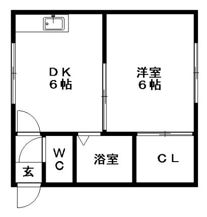 二条ハイツ 1｜北海道札幌市白石区東札幌二条３丁目(賃貸アパート1DK・1階・27.36㎡)の写真 その2