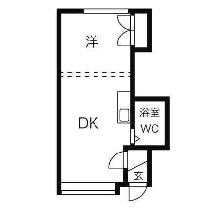 セゾンＡ 202｜北海道札幌市白石区東札幌一条４丁目(賃貸アパート1DK・2階・20.10㎡)の写真 その2