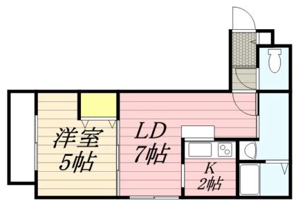 サンコート本郷通 405｜北海道札幌市白石区本郷通３丁目南(賃貸マンション1LDK・4階・32.20㎡)の写真 その2