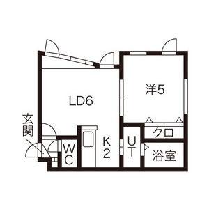 プルーフガーデン 201｜北海道札幌市清田区清田一条２丁目(賃貸アパート1DK・2階・35.00㎡)の写真 その2