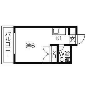 ラメール札幌 306｜北海道札幌市白石区東札幌二条２丁目(賃貸マンション1K・3階・20.00㎡)の写真 その2