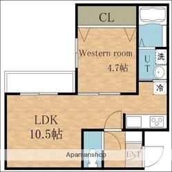 北海道札幌市清田区清田三条１丁目(賃貸マンション1LDK・1階・34.80㎡)の写真 その2