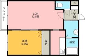 北海道札幌市白石区南郷通２０丁目南（賃貸マンション1LDK・2階・40.48㎡） その2