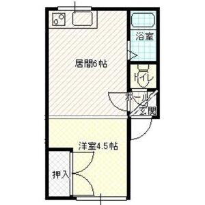 第3キャプテンハイツ 203｜北海道札幌市白石区栄通１７丁目(賃貸アパート1DK・2階・20.25㎡)の写真 その2