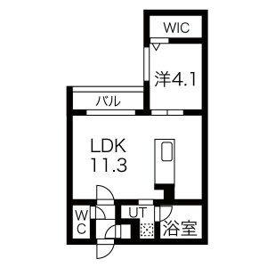 ＡＬＰＨＡ新札幌 202｜北海道札幌市厚別区厚別中央一条７丁目(賃貸マンション1LDK・2階・35.88㎡)の写真 その2