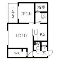 Ｂｅｌｌａｇｉｏ　ｔｓｕｋｉｓａｍｕ 102 ｜ 北海道札幌市豊平区月寒西二条６丁目（賃貸マンション1LDK・1階・40.85㎡） その2