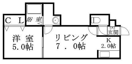 ガーネット白石 101｜北海道札幌市白石区平和通１２丁目北(賃貸アパート1LDK・1階・31.88㎡)の写真 その2