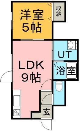 レイクサイド34 103｜北海道札幌市白石区北郷三条４丁目(賃貸アパート1LDK・1階・32.07㎡)の写真 その2