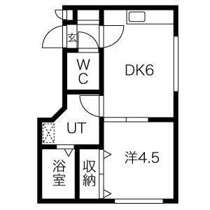 ブランノワール北2条 405 ｜ 北海道札幌市中央区北二条東９丁目（賃貸マンション1DK・4階・26.64㎡） その2