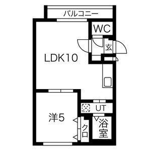 ラフィネ東札幌 202｜北海道札幌市白石区東札幌二条６丁目(賃貸マンション1LDK・2階・32.76㎡)の写真 その2