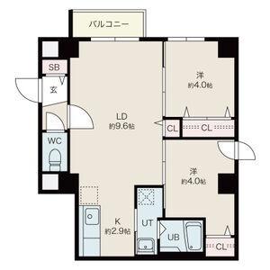 ファランドール平岸 201 ｜ 北海道札幌市豊平区平岸一条２丁目（賃貸マンション2LDK・2階・45.49㎡） その2