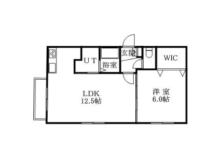 ジョヴァンニ菊水 401｜北海道札幌市白石区菊水八条２丁目(賃貸マンション1LDK・4階・39.69㎡)の写真 その2