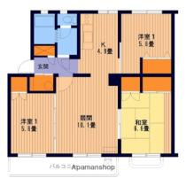 北海道札幌市白石区北郷一条４丁目（賃貸マンション3LDK・4階・69.48㎡） その2