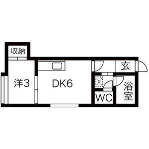 スプリーム豊平弐番館 101｜北海道札幌市豊平区豊平四条７丁目(賃貸アパート1DK・2階・25.00㎡)の写真 その2