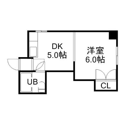 北海道札幌市豊平区水車町３丁目(賃貸マンション1DK・4階・22.60㎡)の写真 その2