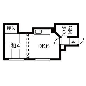 澤山ハイツ 2｜北海道札幌市白石区東札幌四条２丁目(賃貸アパート1DK・1階・22.64㎡)の写真 その2