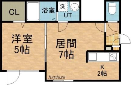 ケープ　コッド 101｜北海道札幌市豊平区月寒東二条２０丁目(賃貸アパート1LDK・1階・31.34㎡)の写真 その2